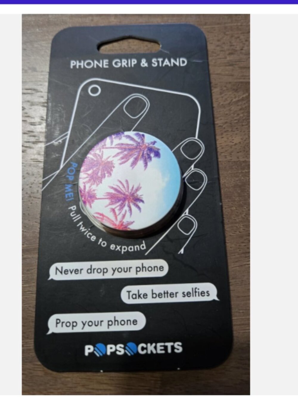 PopSockets - Finger Grip/Kickstand for Mobile Phones - Palm Trees
